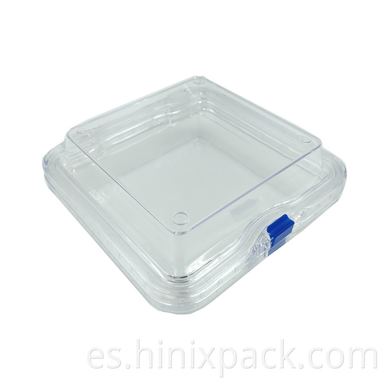 HN-155 13x13x5cm Box de membrana de plástico Jewely/Electronic Chip/Watch/Denture Storage Box